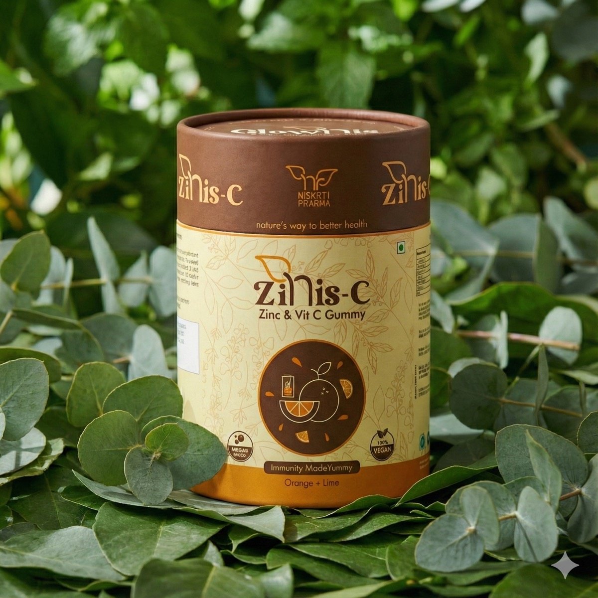 Zinis-C gummy packaging